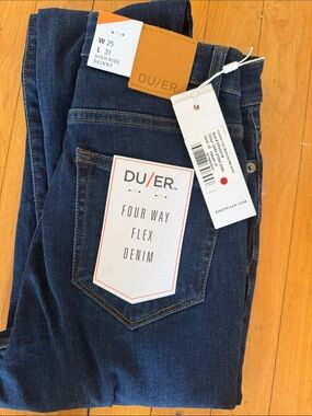 DU/ER High-Rise Skinny Jeans in Dark Indigo — NWT 25/31